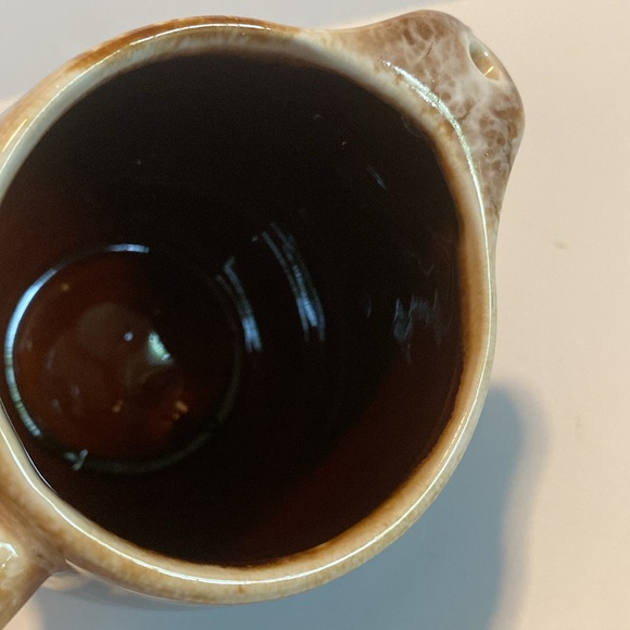 McCoy Brown Drip Glaze Creamer 7020 Vintage USA Pottery - Picture 5 of 11
